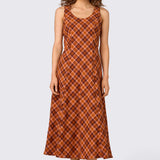 Edwina Check Midi Dress