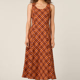 Edwina Check Midi Dress