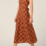 Edwina Check Midi Dress