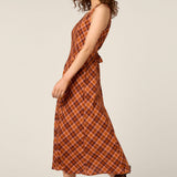 Edwina Check Midi Dress