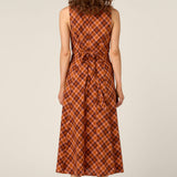Edwina Check Midi Dress