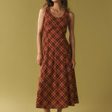 Edwina Check Midi Dress