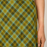 Edwina Check A-Line Midi Skirt