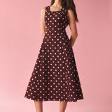 Mia Polka Dot Midi Dress