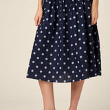 Mia Polka Dot Midi Skirt