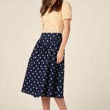 Mia Polka Dot Midi Skirt