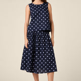 Mia Polka Dot Midi Skirt