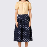Mia Polka Dot Midi Skirt