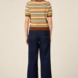 Maeve Striped Knit Top