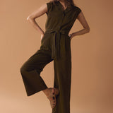 Emma Contrast Stitch Jumpsuit
