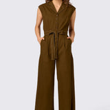 Emma Contrast Stitch Jumpsuit