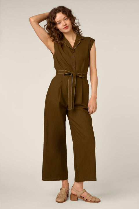 Emma Contrast Stitch Jumpsuit