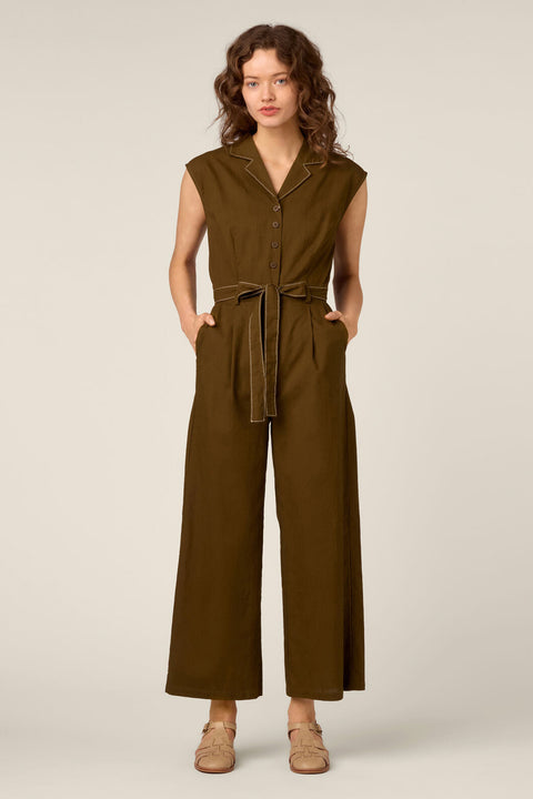 Emma Contrast Stitch Jumpsuit