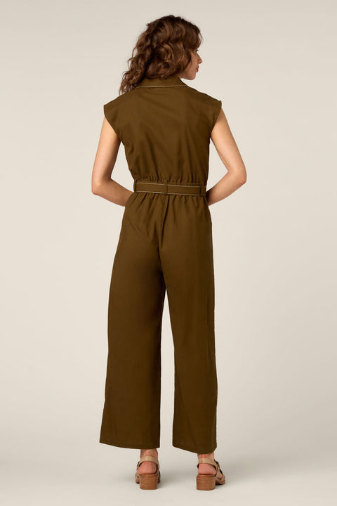 Emma Contrast Stitch Jumpsuit