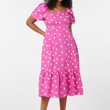 Lucy Polka Dot Midi Dress