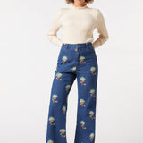 Retro Flora Flare Jean