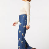 Retro Flora Flare Jean