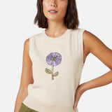 Fresh Blooms Embroidered Sweater Vest