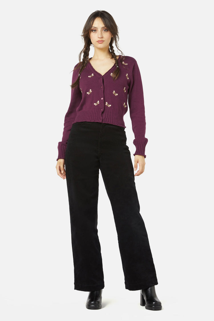 NZ Bee Emb Cardi