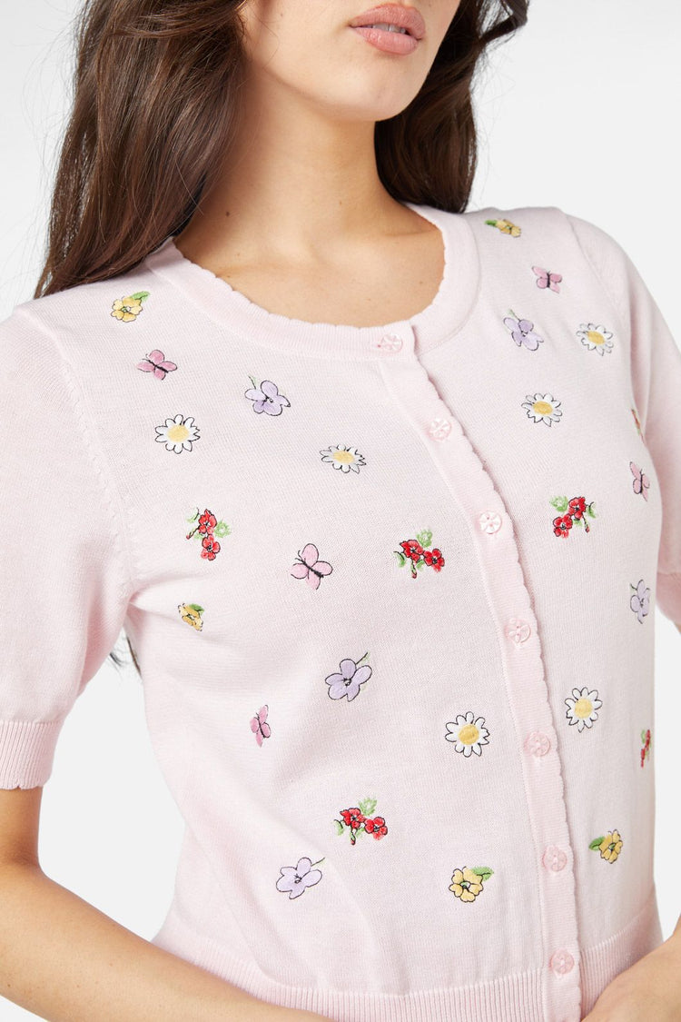 Papillon Embroidered Cardi