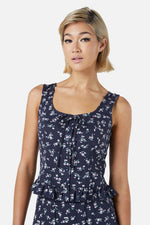 Lila Ditsy Top