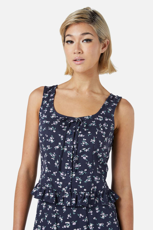 Lila Ditsy Top