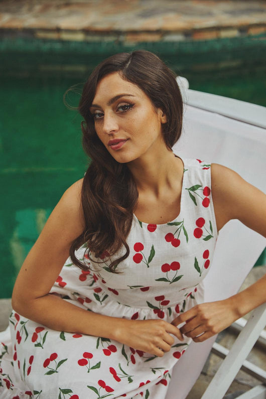 Cherry Girl Midi Dress