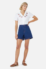 Cherry Embroidered Blouse