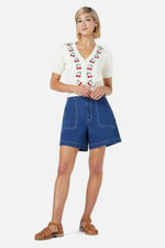 Cherry Embroidered Cardigan