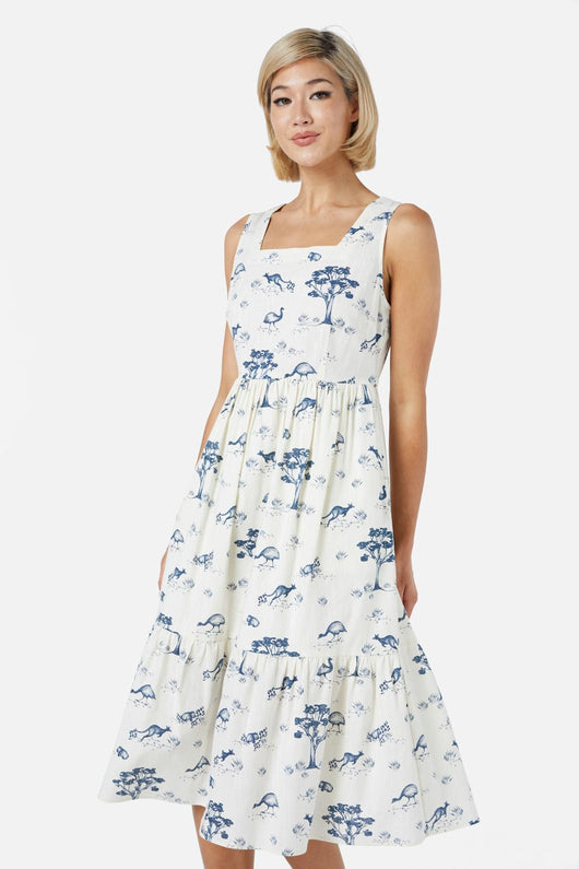 Aus Toile Midi Dress