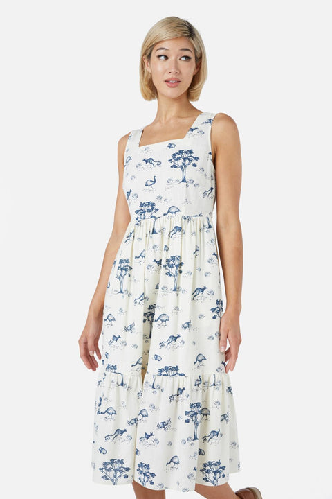 Aus Toile Midi Dress