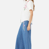 Snake Embroidered Blouse