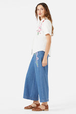 Snake Embroidered Blouse