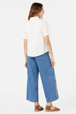 Snake Embroidered Blouse