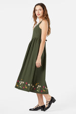 Native Embroidered Midi Dress