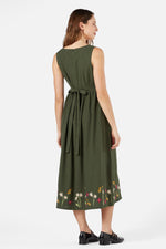 Native Embroidered Midi Dress
