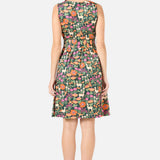 Llama V Neck Sleeveless Dress