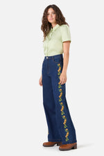 Flower Child Embroidered Jean