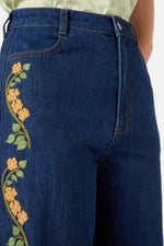 Flower Child Embroidered Jean