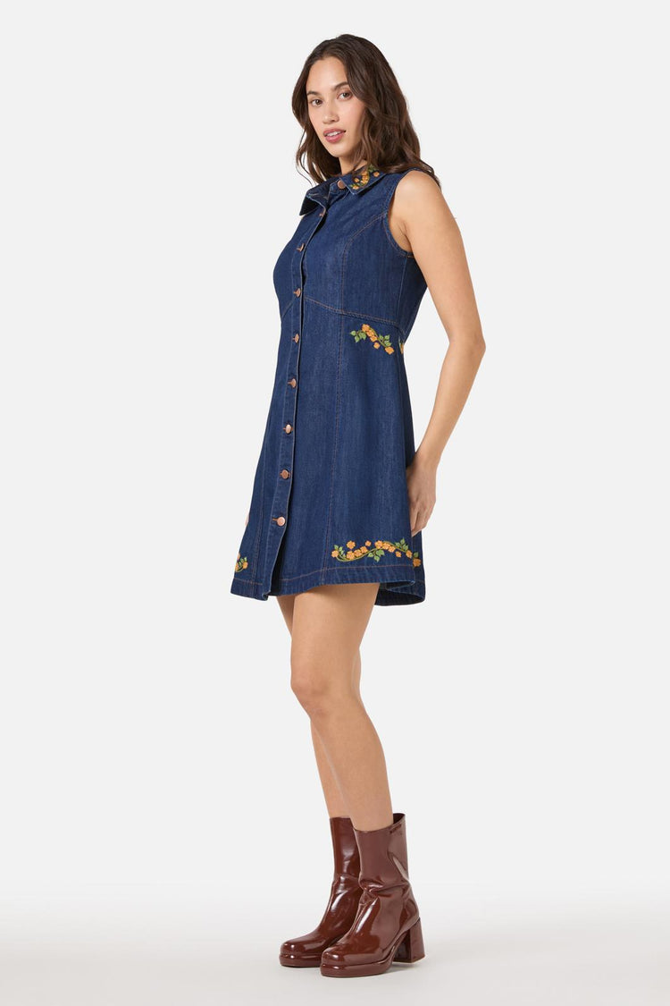 Flower Child Embroidered Dress