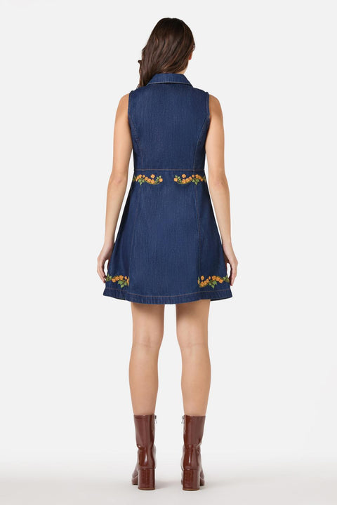 modcloth embroidered dress Strawberry Embroidered Dress