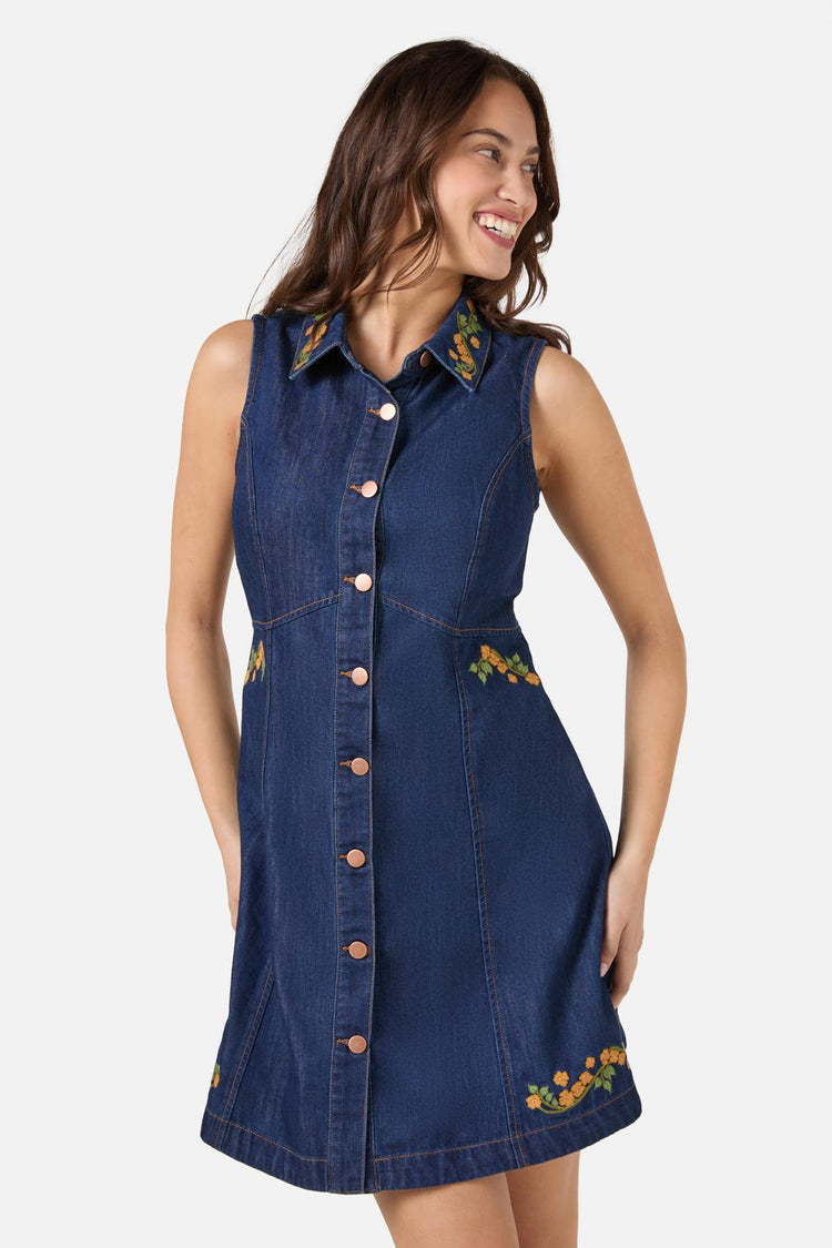 Flower Child Embroidered Dress