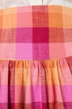 Maxine Check Midi Skirt