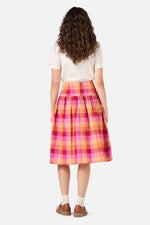 Maxine Check Midi Skirt
