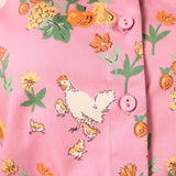 Chickens Short Sleeve Blouse