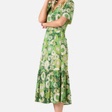 Viva Floral Midi Wrap Dress