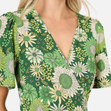 Viva Floral Midi Wrap Dress
