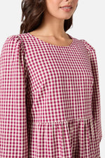 Renae Check Smock Dress