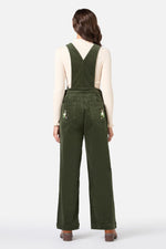 Goose Embroidered Cord Overall