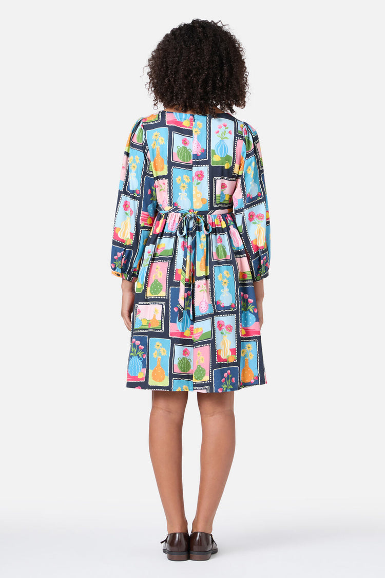 Flower Vases Mini Dress
